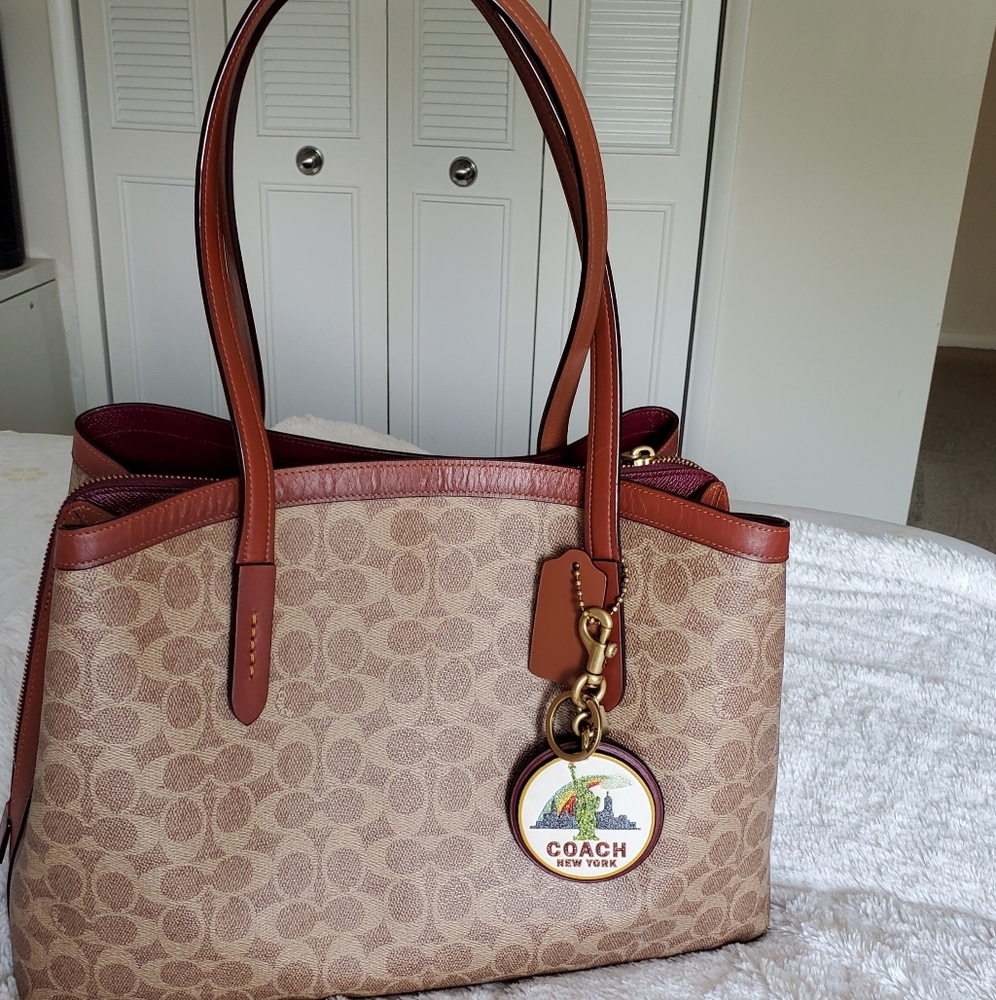 Coach Signature Charlie 40 Satchel handbag